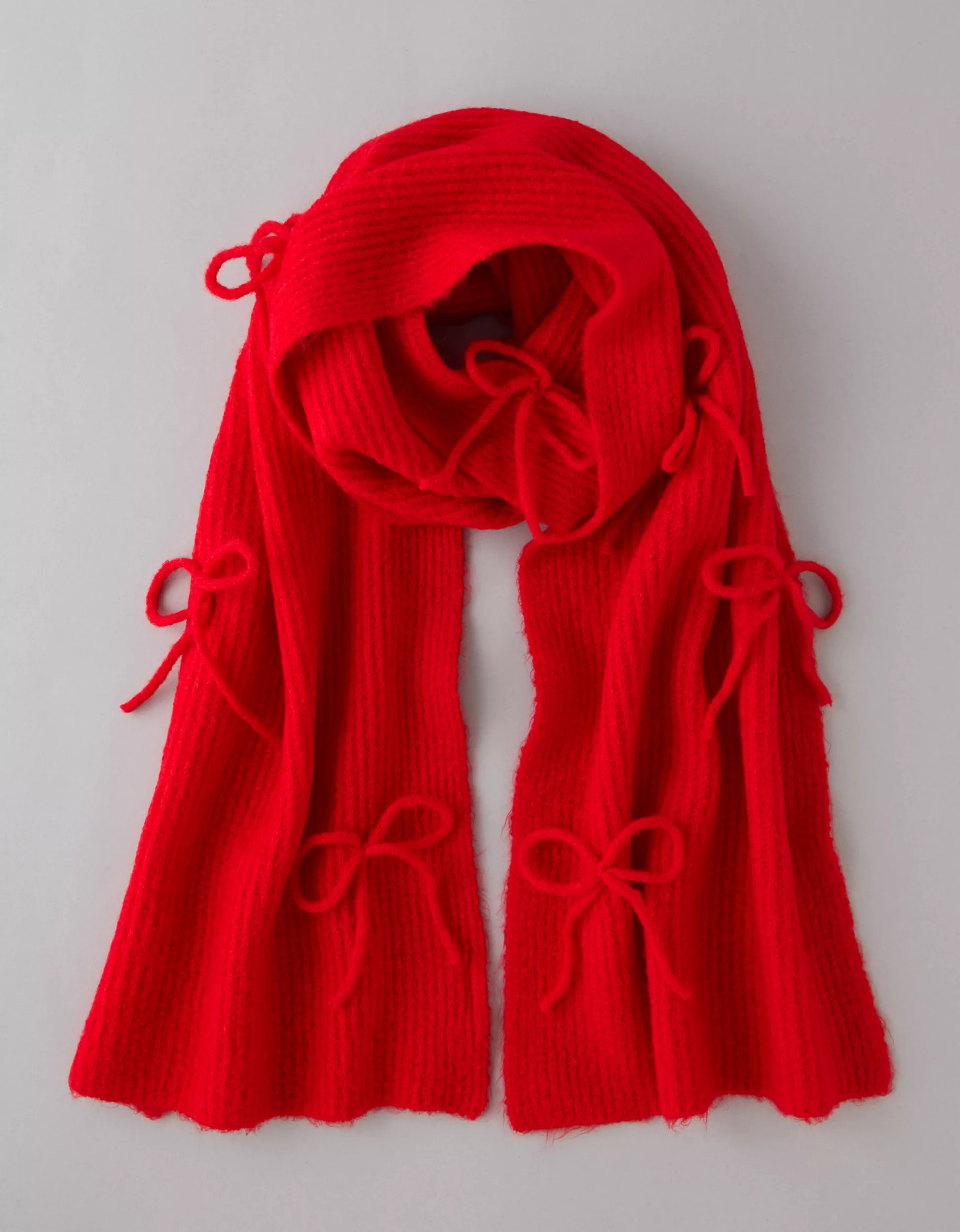 AE Knit Bow Scarf | American Eagle Outfitters (US & CA)