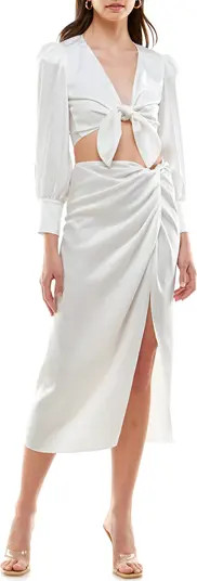 Inez Satin Midi Skirt | Nordstrom