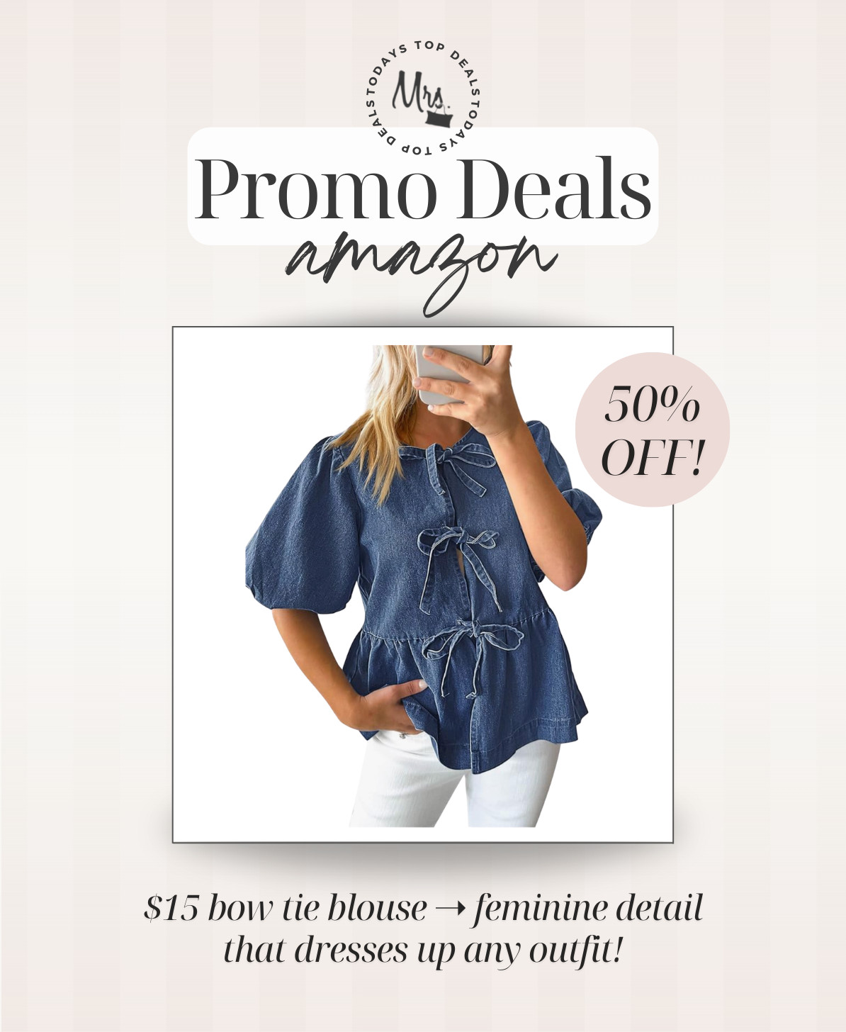 $15 bow tie blouse ➝ feminine detail that dresses up any outfit 

 #LTKgrwm #LTKootd #LTKSaleAlert