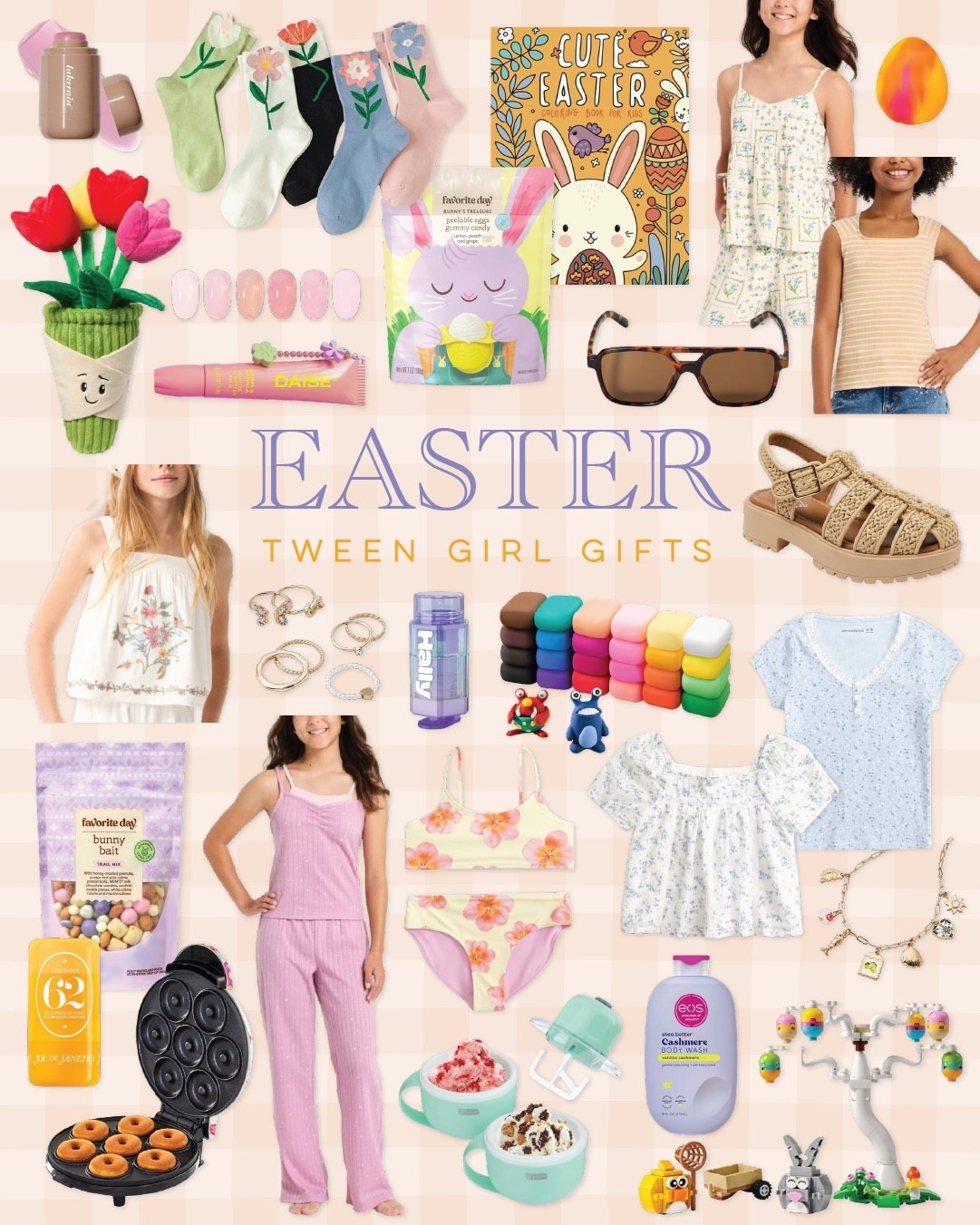 Skip the boring basket fillers—these tween girl picks are way more fun. Think trendy swimsuits, cute accessories, beauty favorites, and a few treats for good measure. Easter morning just got a lot more exciting!

#easterbasketideas #tweengirlgifts #easterfinds #springstyle #basketfillers

#LTKSeasonal #LTKmomlife #LTKKids