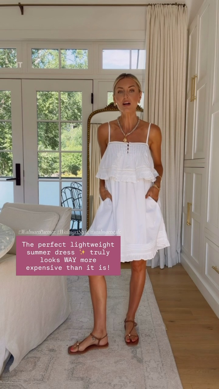 The perfect white mini dress! Love the popover at the top and all the details! Wearing XS! #WalmartPartner #WalmartStyle @WalmartStyle

Loverly Grey, Walmart, summer dress, mini dress

#LTKSeasonal