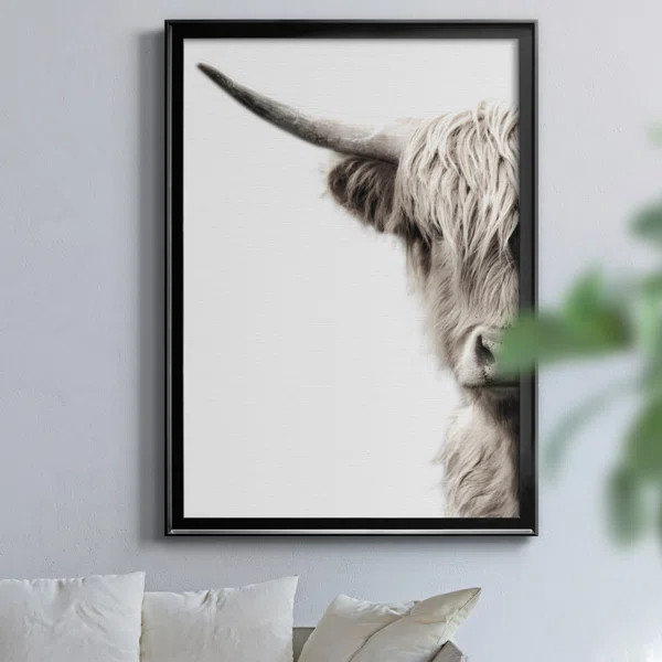 Highland Cattle by J Paul - Picture Frame Graphic Art on Canvas | Wayfair North America