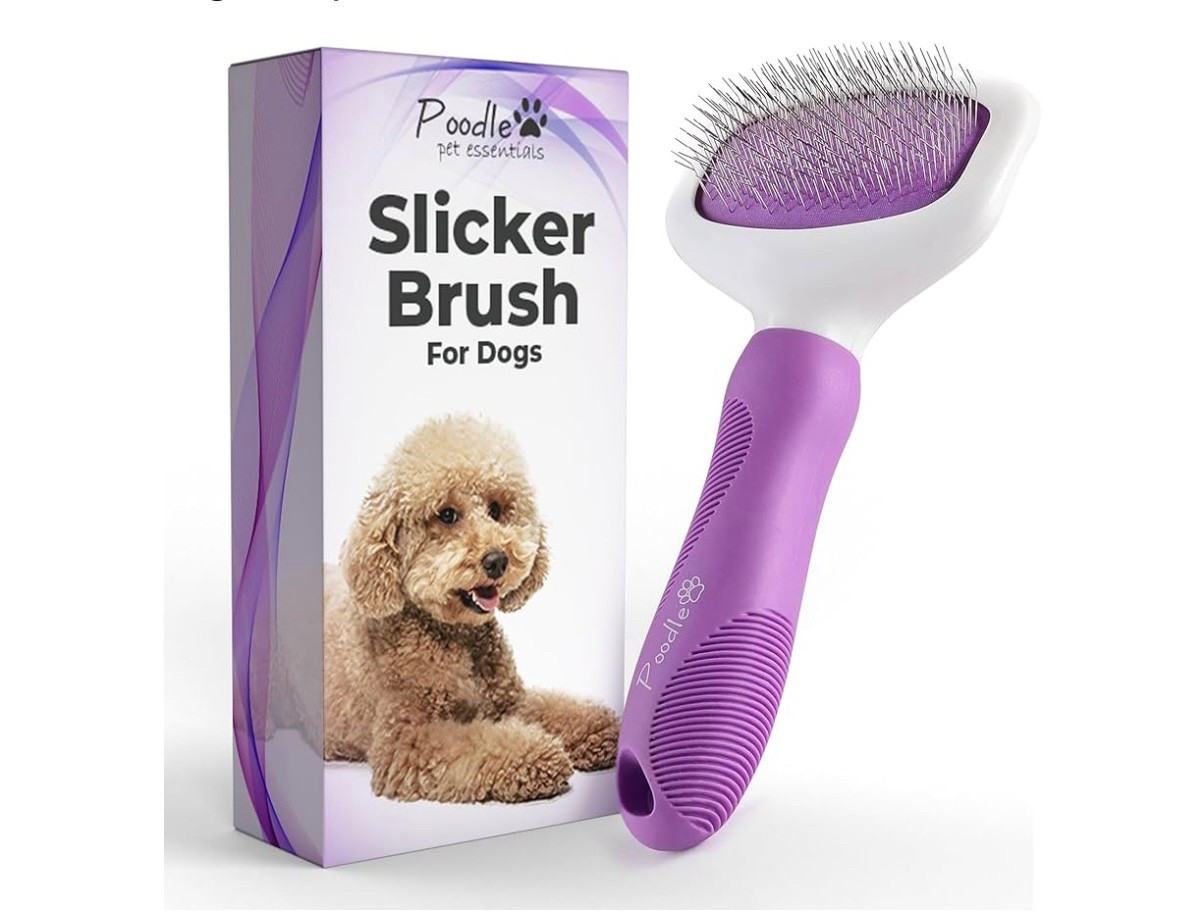Super gentle brush that’s still tough enough to get out tangled and maintain smooth coat