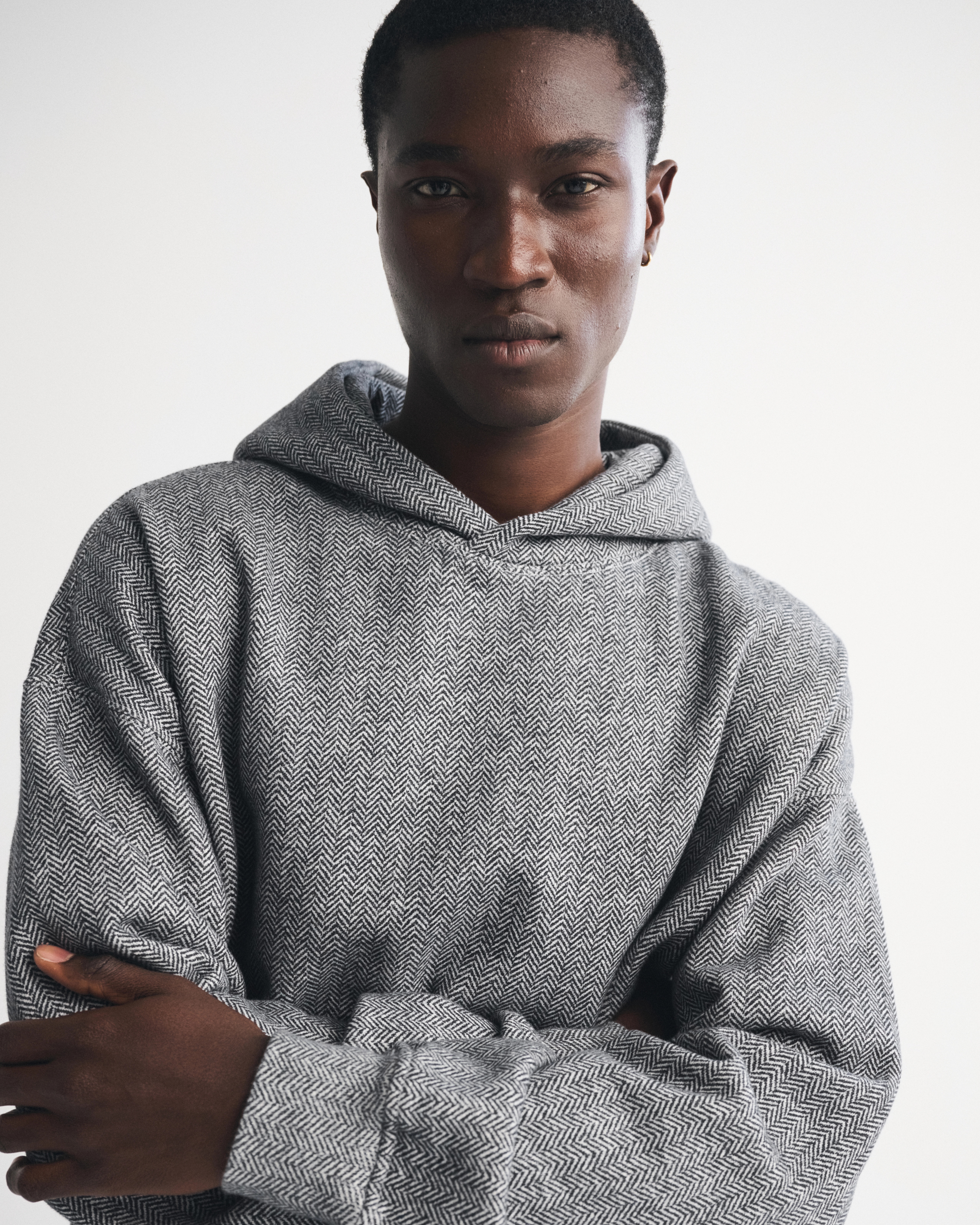 Essential Popover Pattern Hoodie | Abercrombie & Fitch (US)