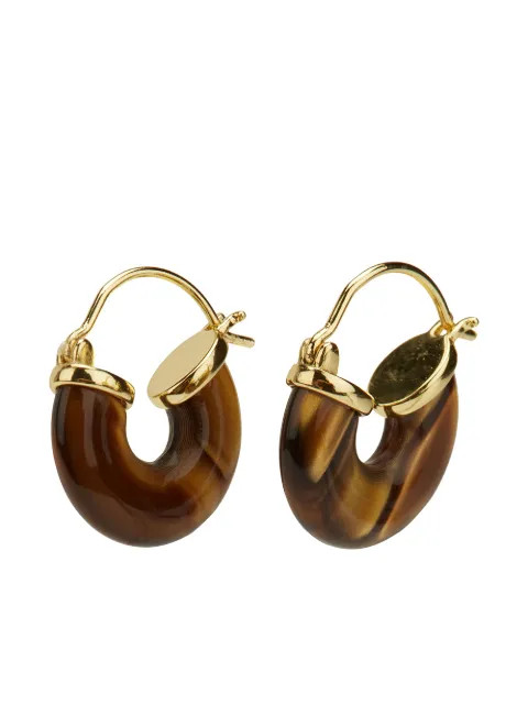 Anni Lu Eye Of The Tiger Hoop Earrings - Farfetch | Farfetch Global