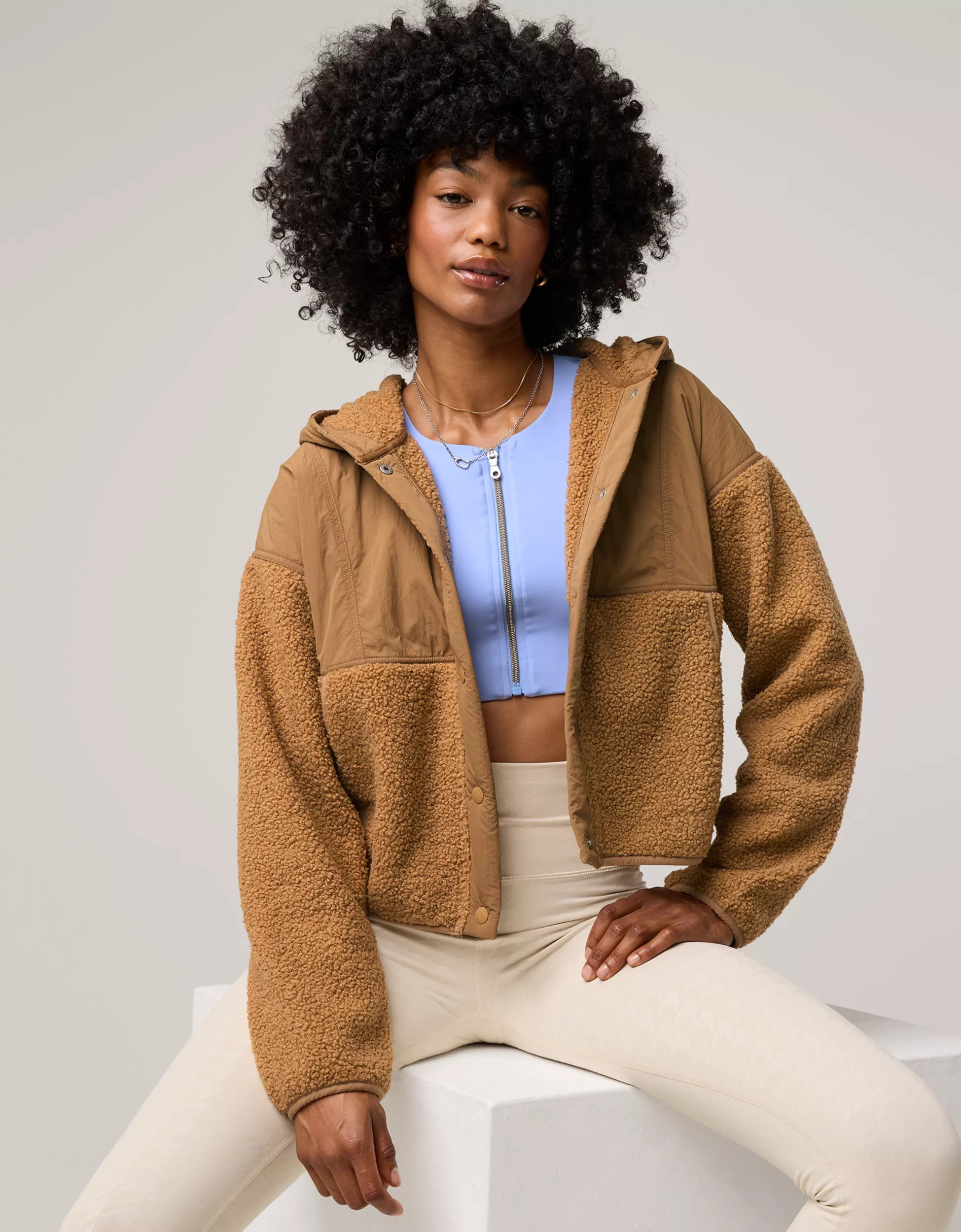 OFFLINE By Aerie Fluff Love Sherpa Jacket | Aerie