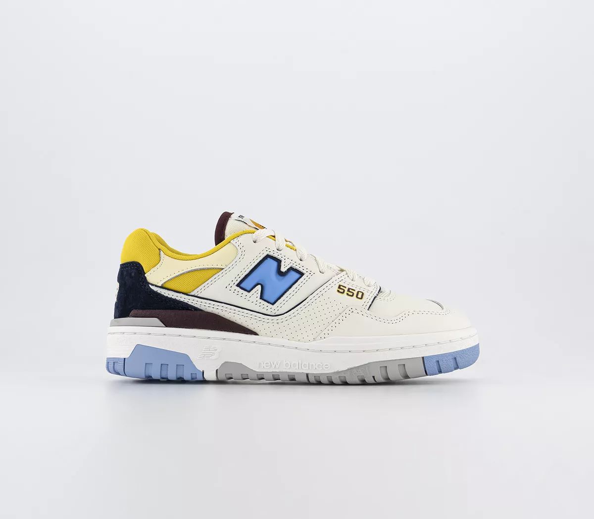 New Balance BB550 Trainers Blue Yellow Burgundy - Unisex Sports | Offspring (UK)