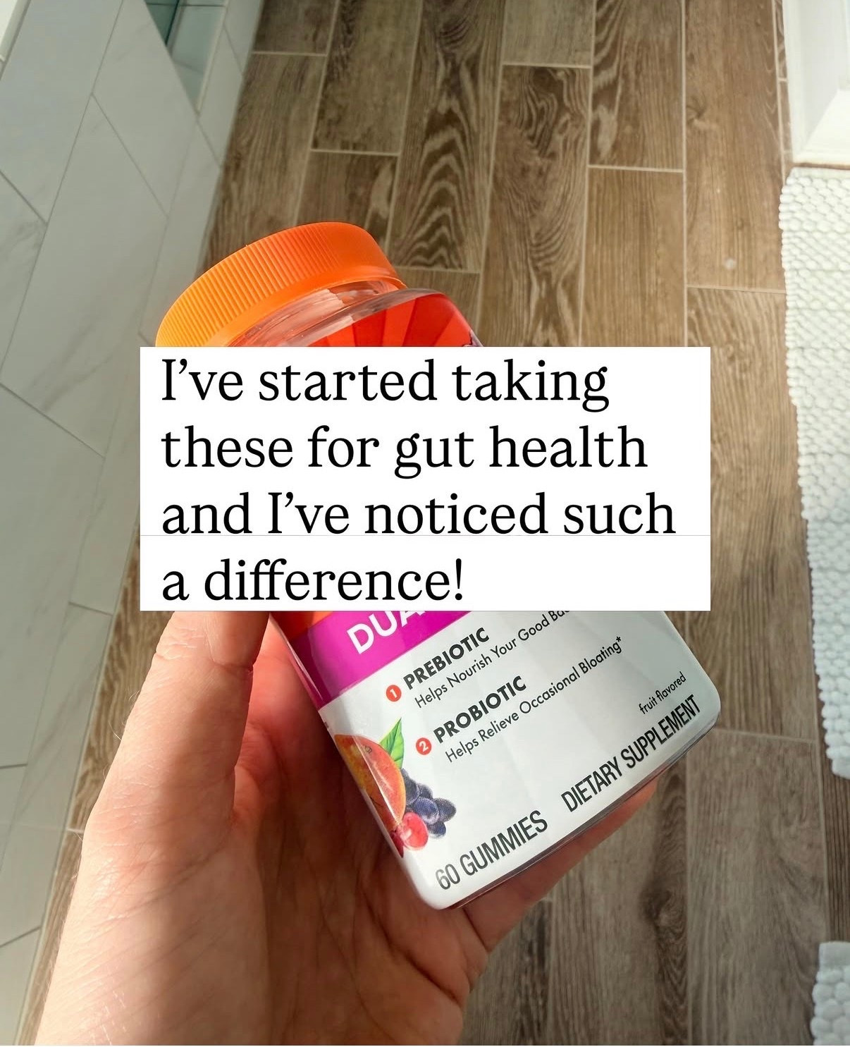 My favorite dual probiotic + prebiotic gummy. After some research, I realized taking one without the other was useless. 

#align
#guthealth

#LTKOver40 #LTKdayinmylife #LTKselfcare