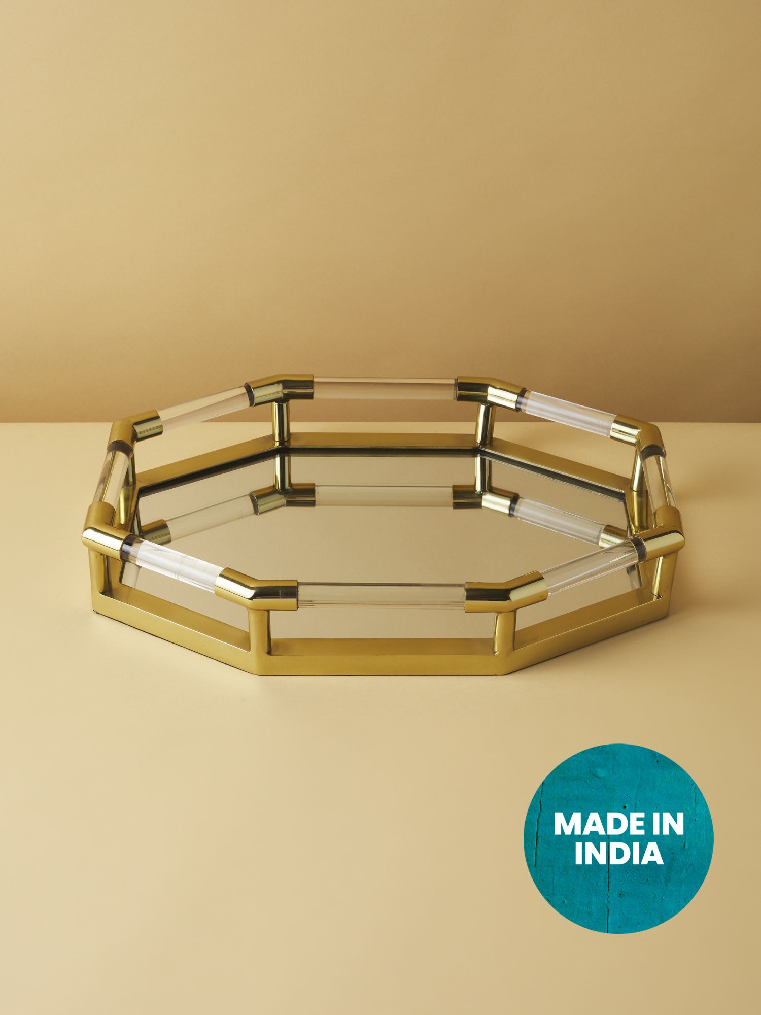 18in Acrylic Mirrored Decorative Tray | Decorative Objects | HomeGoods | HomeGoods