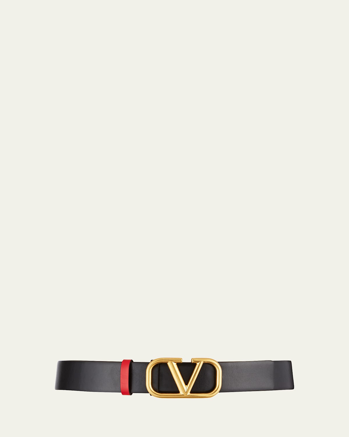 VLogo Reversible Leather Belt, 30mm | Bergdorf Goodman