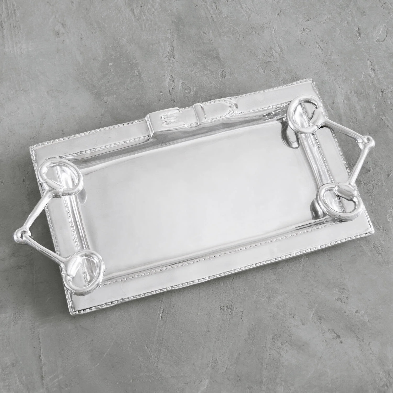 Home
	  
		
	  
	    /
	    Beatriz Ball Western Equestrian Tray with Handles | Sabavi Home