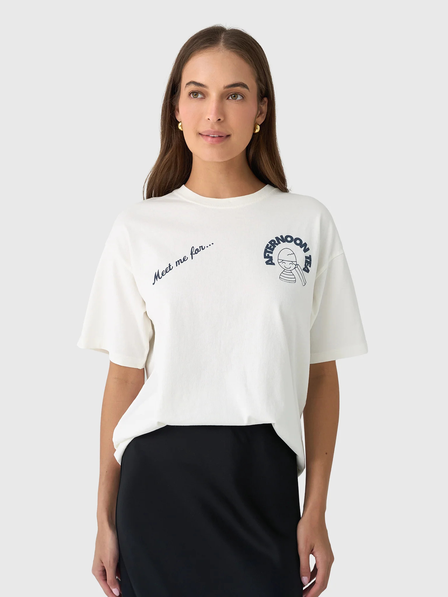 DAMSON MADDER
                      
                     Women's Afternoon Tea Boyfriend Tee | Saint Bernard