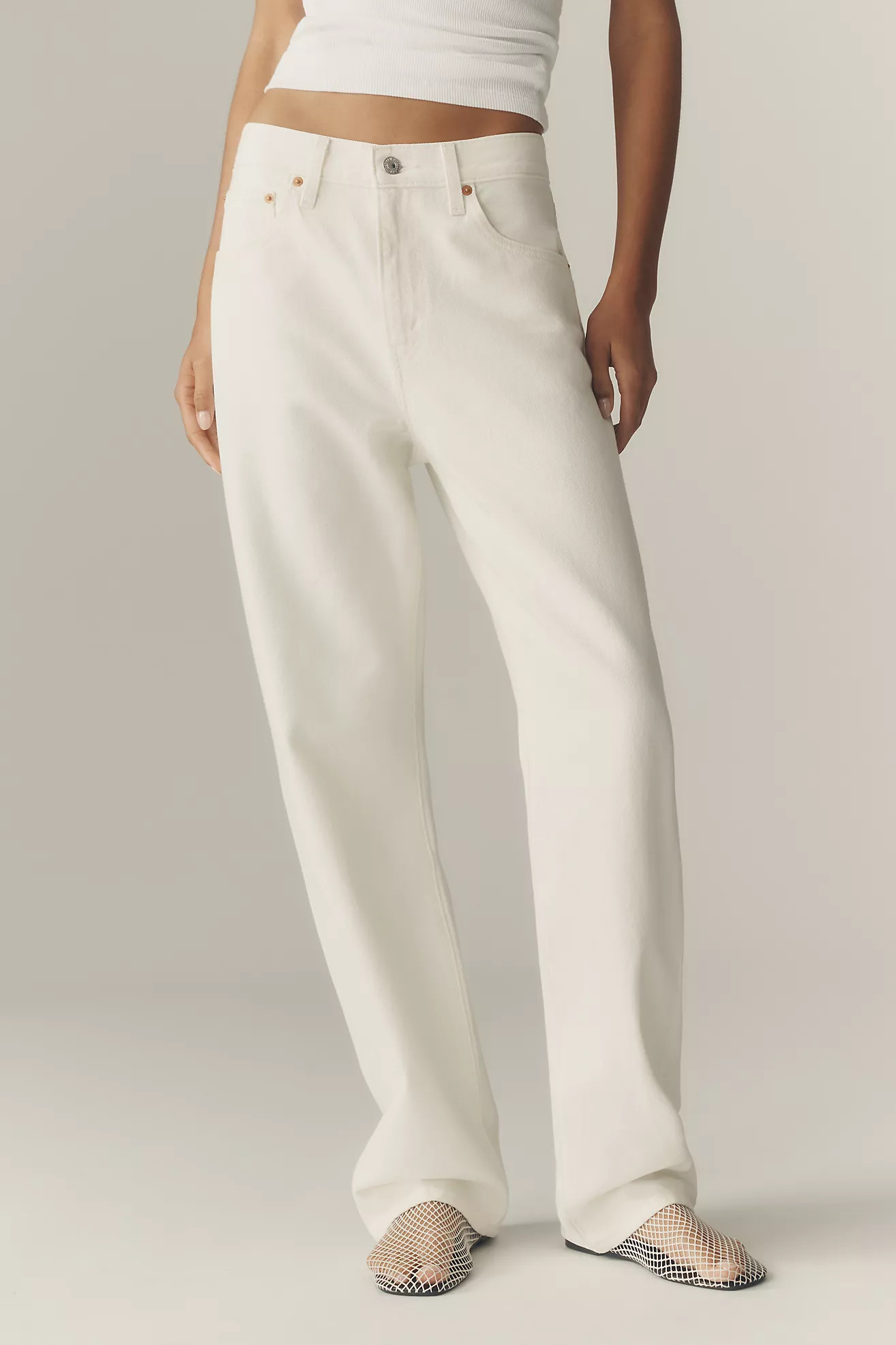 Levi's Easy Dad High-Rise Wide-Leg Jeans | Anthropologie (US)