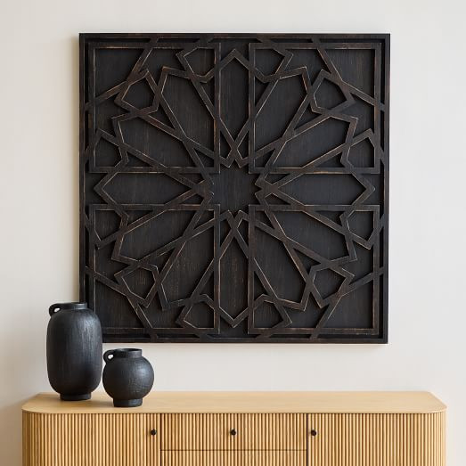 Graphic Wood Square Dimensional Wall Art | West Elm (US)