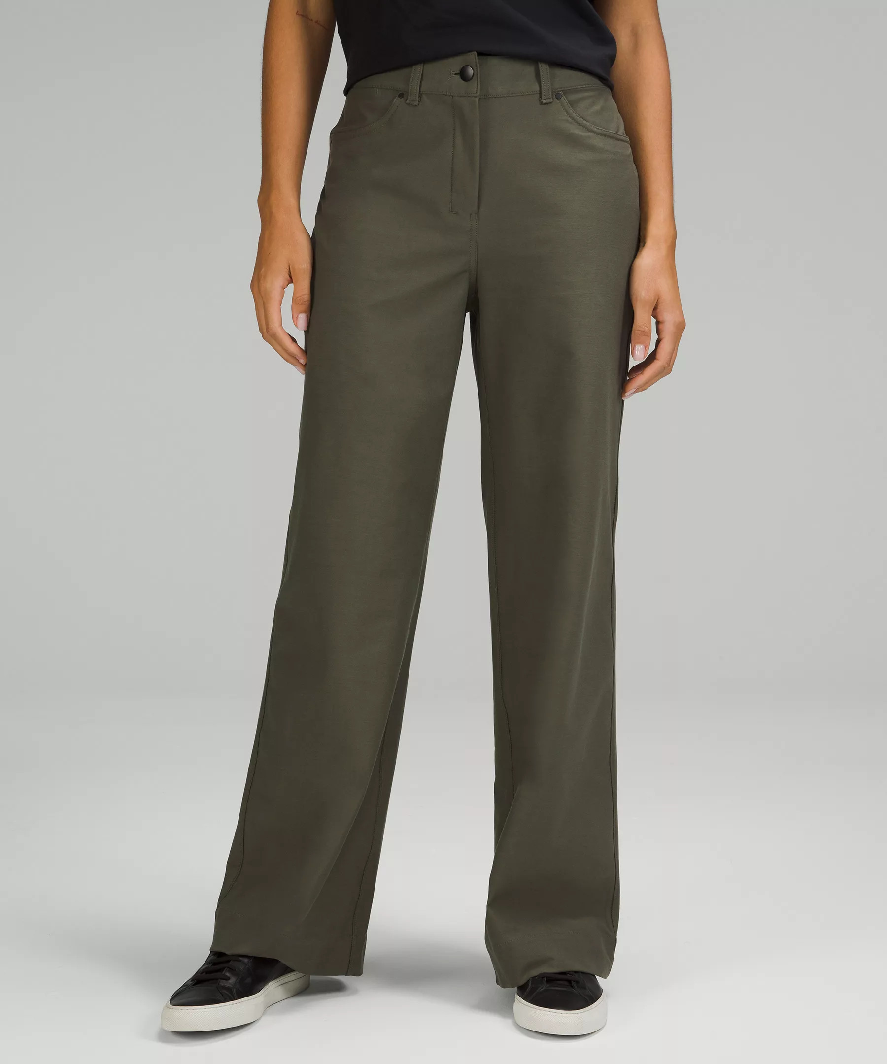 City Sleek 5 Pocket Wide-Leg High-Rise Pant Light Utilitech | Lululemon (US)