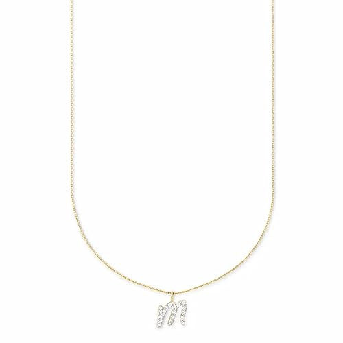 Kendra Scott Diamond Letter M Pendant Necklace in 14k Yellow Gold, Fine Jewelry For Women | Amazon (US)
