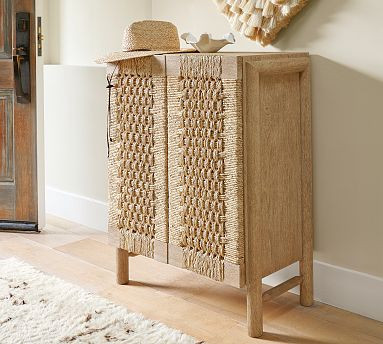 Bolinas Woven Entry Cabinet (30") | Pottery Barn (US)