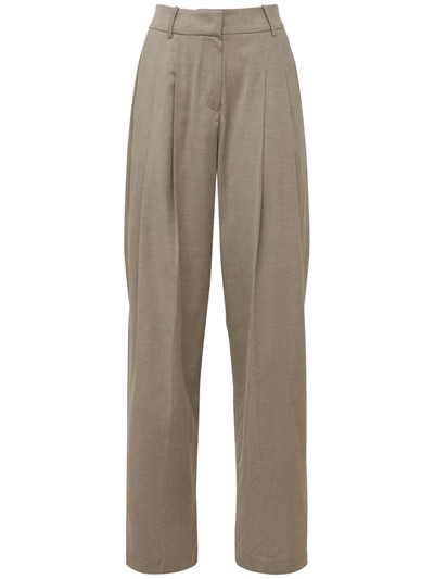 Gelso high rise pleated woven wide pants - The Frankie Shop - Women | Luisaviaroma | Luisaviaroma