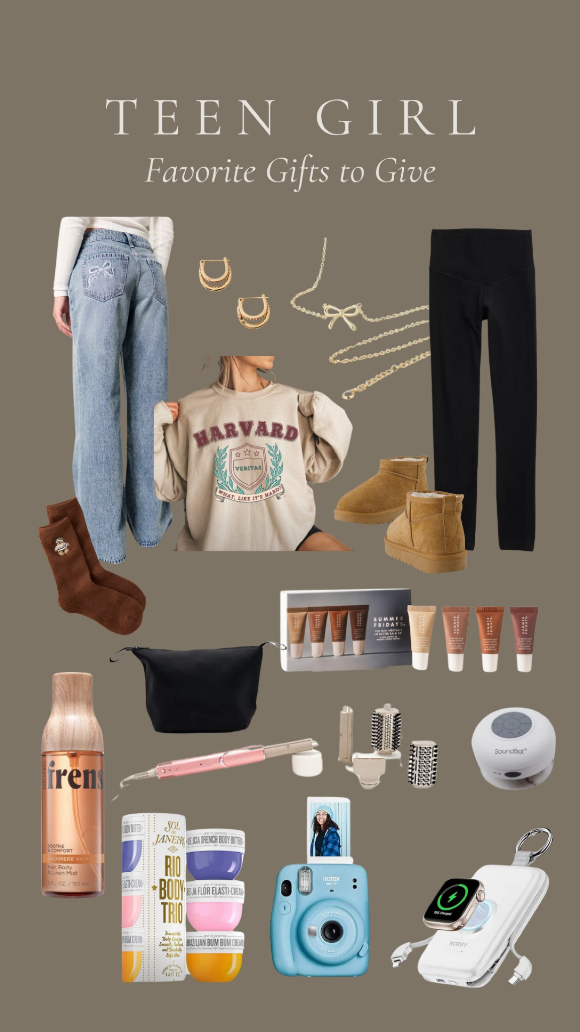 Teen girl gift guide. tween girl gift guide!

Rounded up Clara’s favorites and what she’s asking for this year! There’s a good mix of big ticket items and budget friendly too!

Amazon find, Amazon home, Sephora, summer Fridays, hollister, teen girl, Ugg socks, Ugg mini dupe, holiday, viral, Christmas 

#LTKKids #LTKGiftGuide #LTKHoliday