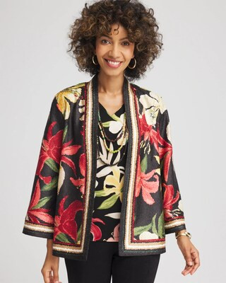 Travelers™ Collection Tropical-Lily Crushed Jacket | Chico's