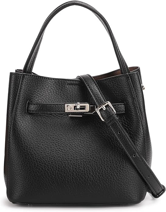 Ladies' wallet, light luxury bucket bag, lychee patterned handbag, high-end sense, one shoulder v... | Amazon (US)