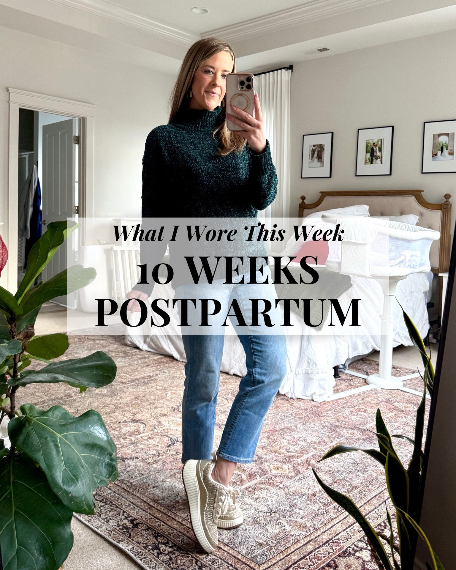 What I wore 10 weeks postpartum on our outings to: MacKenzies 2-month well check, a Target run, to get my hair done, the Polar Express and a few other places my mom brain can’t remember. 

Amazon Holiday Sweater | Target Jeans | Amazon Neutral Sneakers | Casual Mom Outfit | Bow Sweatshirt | Postpartum Outfits |  Postpartum Style 

#LTKFindsUnder50 #LTKStyleTip #LTKBaby