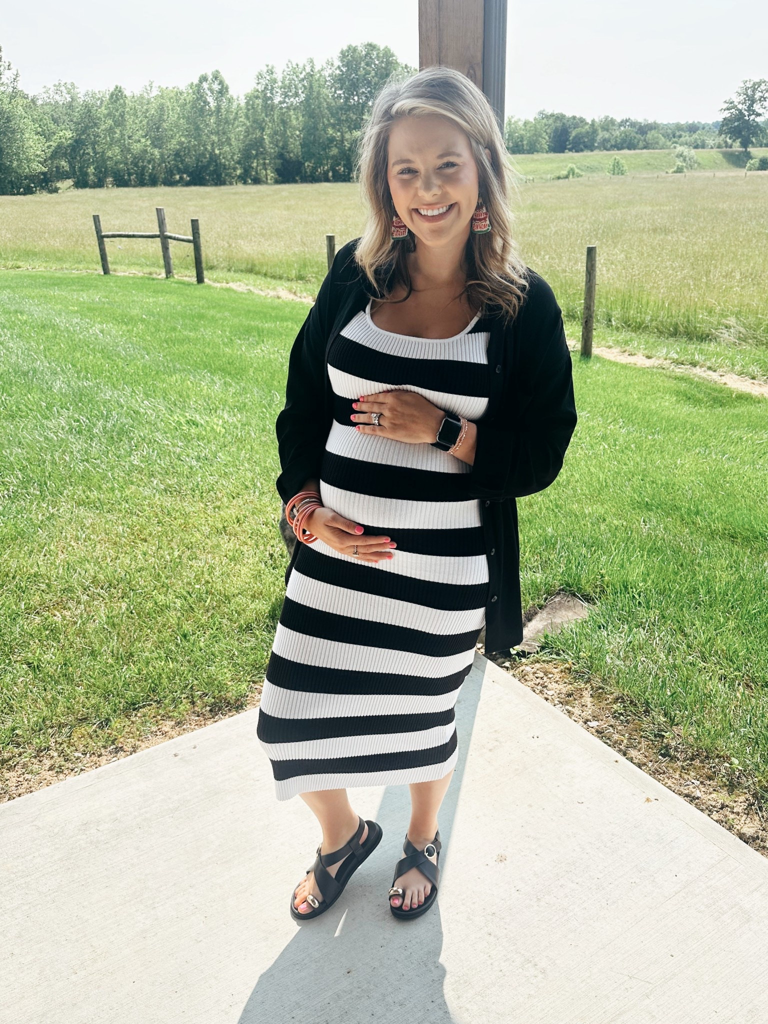 Birthday outfit with a 21 week baby bump! 🖤

#LTKBump #LTKSummerEdit #LTKBaby