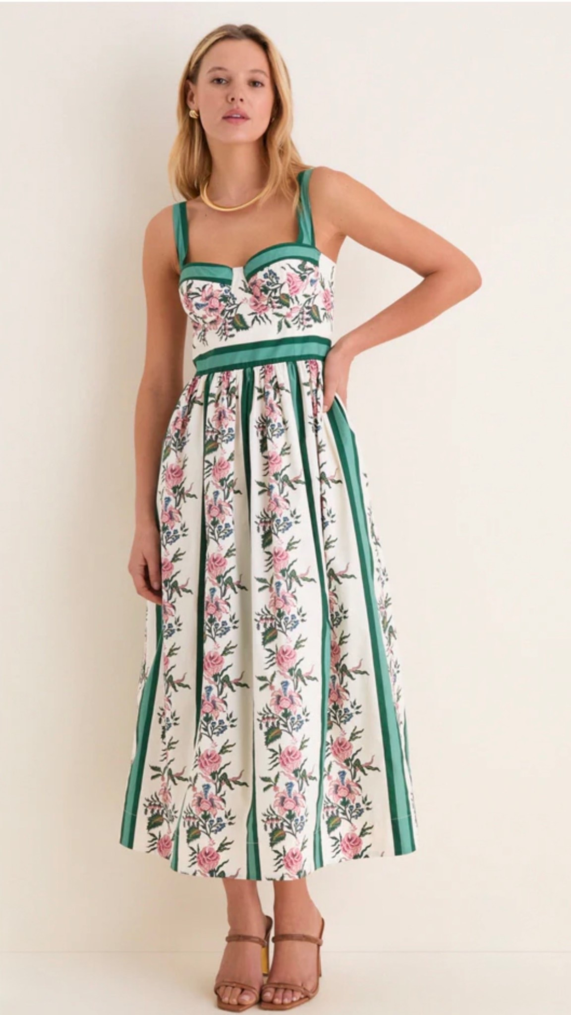 Belle Bouquet Stripe Cotton Maria Dress

The Maria dress has so many gorgeous details here that we don't know where to start! Boasting a structured corset bodice, smocked back, and flattering wide straps, this fit-and-flare midi is perfect for to roll for any event on your social calendar

#LTKWorkwear #LTKSeasonal #LTKTravel