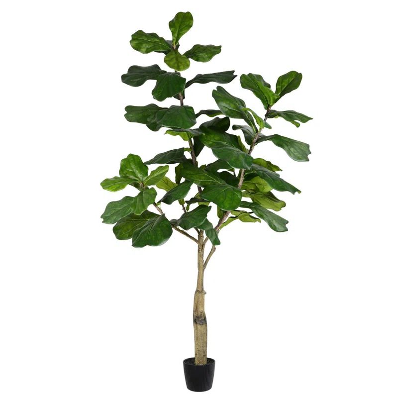 Faux Fiddle Leaf Fig Tree in Pot Liner | Wayfair North America