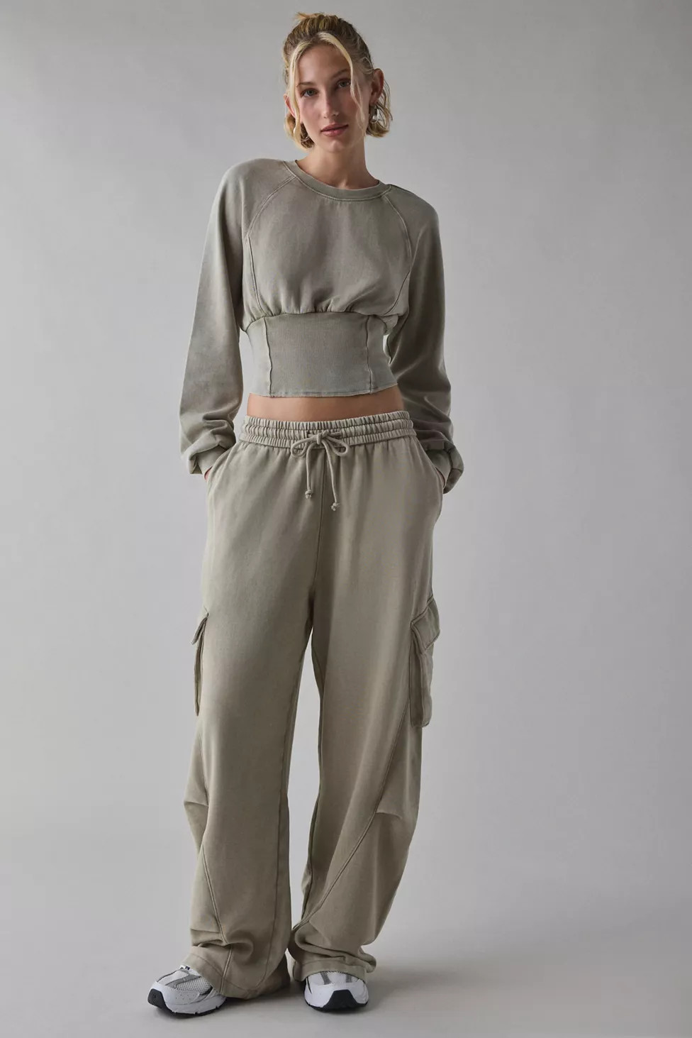Out From Under Day To Day Baggy Barrel Leg Cargo Sweatpant | Urban Outfitters (US and RoW)