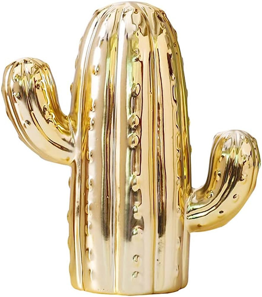 MASSJOY Ceramic Cactus Piggy Bank, Home Living Room Wine Cabinet Decoration Gift. | Amazon (US)