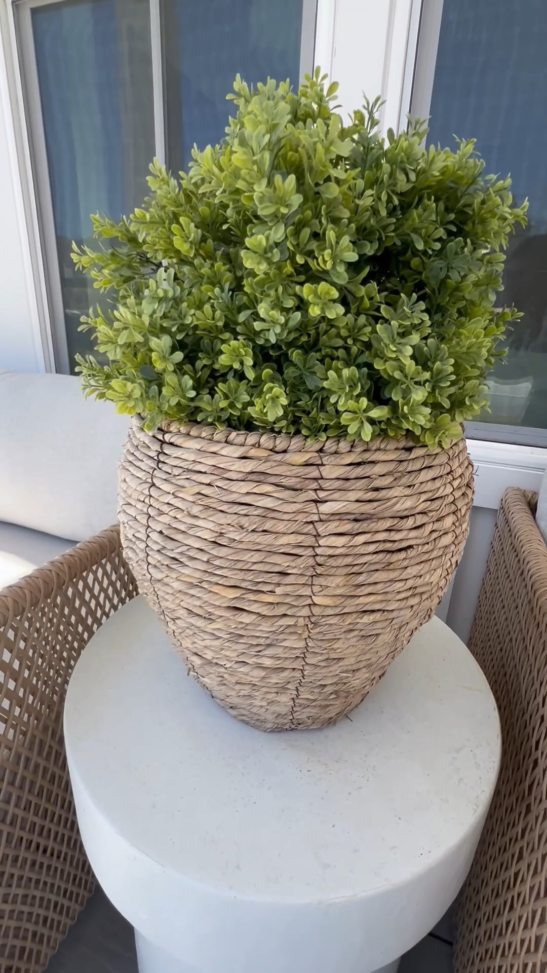 Outdoor planter - faux plant - front porch decor - front porch refresh 

#LTKFindsUnder100 #LTKHome #LTKWatchNow