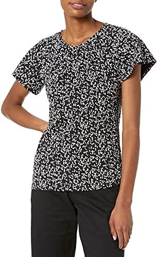 Amazon Essentials Women's Regular-Fit Cape Sleeve Open Crewneck T-Shirt for Work | Amazon (US)