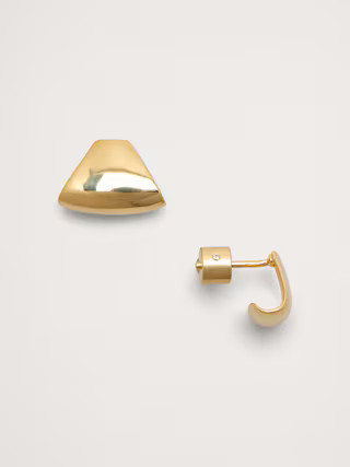 Triangular Half-Hoop Earrings | Banana Republic (US)