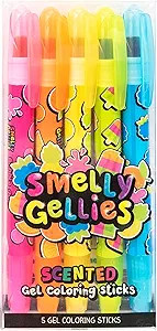 Smelly Gellies - Scented Glidewrite Gel Coloring Sticks, Crayons, Highlighters - 5 Count - Gifts ... | Amazon (US)