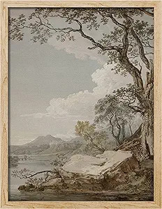 SIGNWIN Framed Forest Trees Lake Landscape Wall Art, Decorative Colorful Wall Decor Prints, Natur... | Amazon (US)