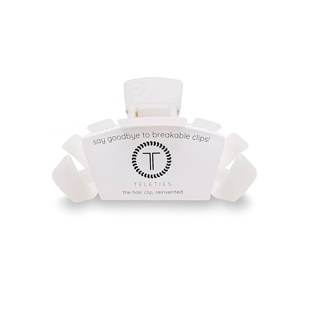 TELETIES - Large Hair Clip - Strong Grip, Bendable Teeth, Comfortable Curved Design - Ideal for T... | Amazon (US)