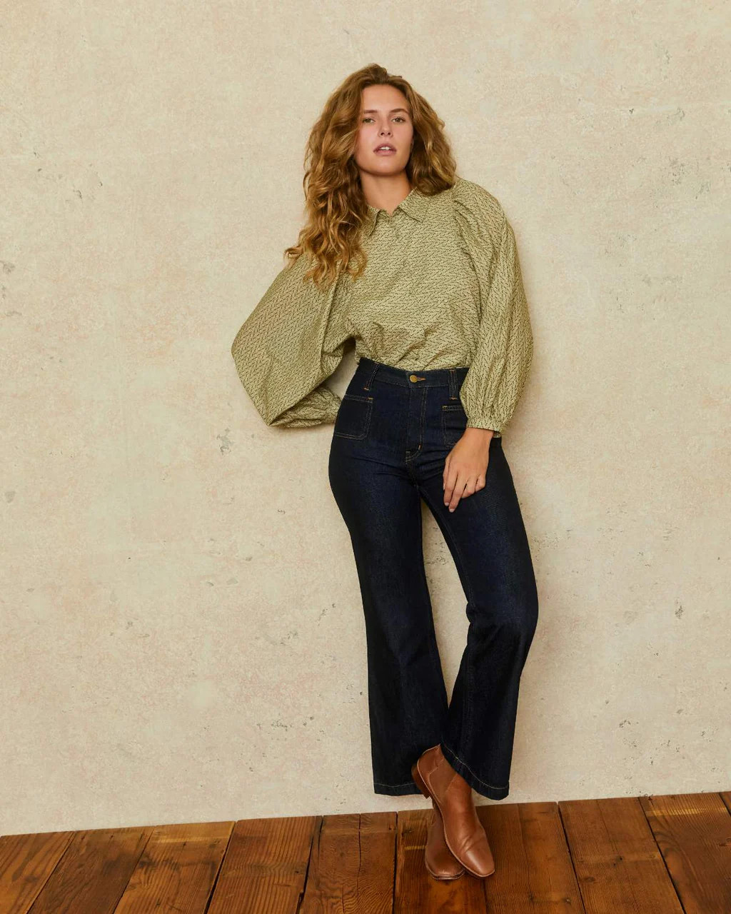 The Darian Blouse | Geo Ditsy Sage | Christy Dawn