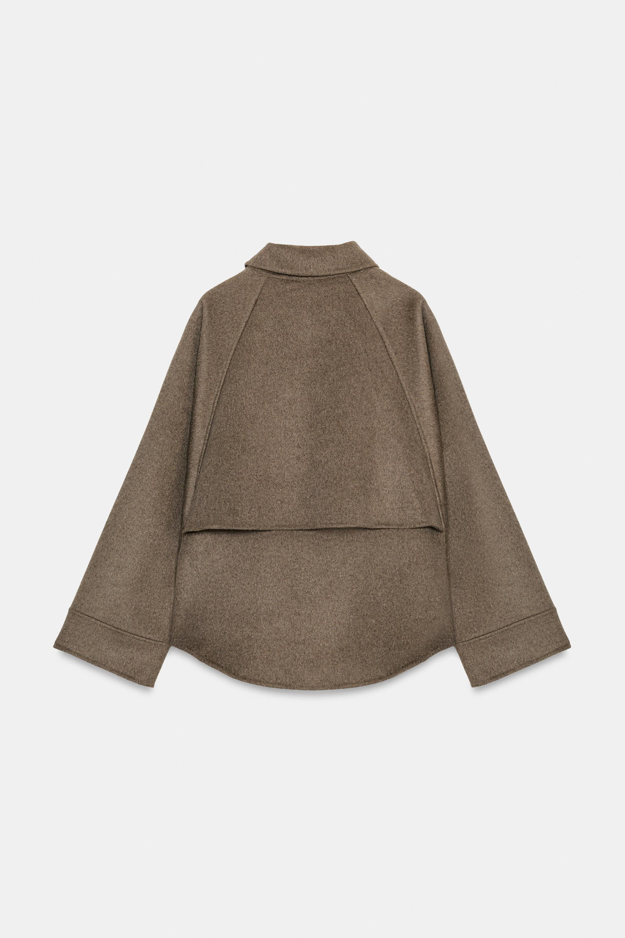 WOOL BLEND JACKET WITH ZIP ZW COLLECTION | Zara UK