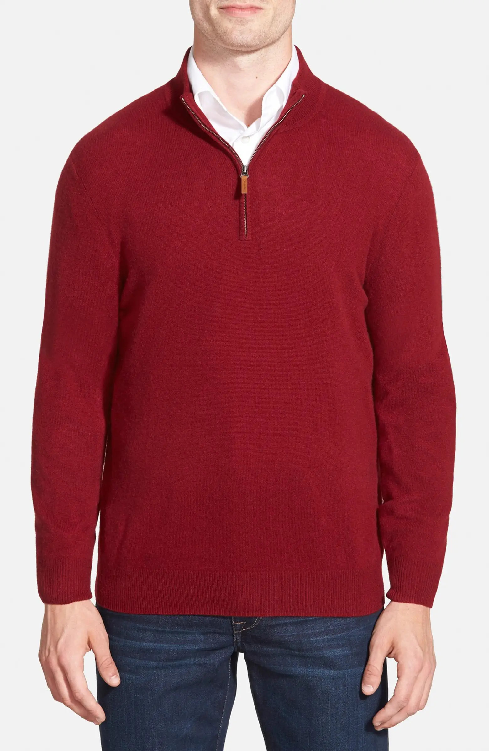 Cashmere Quarter Zip Pullover Sweater | Nordstrom