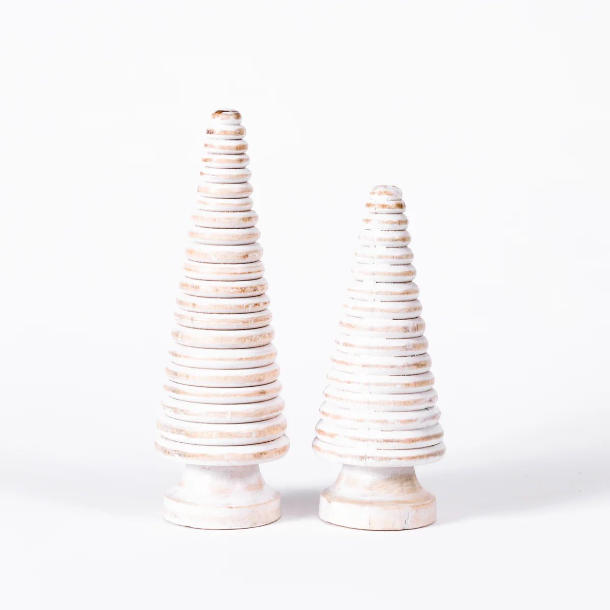 Spiral Wood Trees - Set of 2 | Stoffer Home