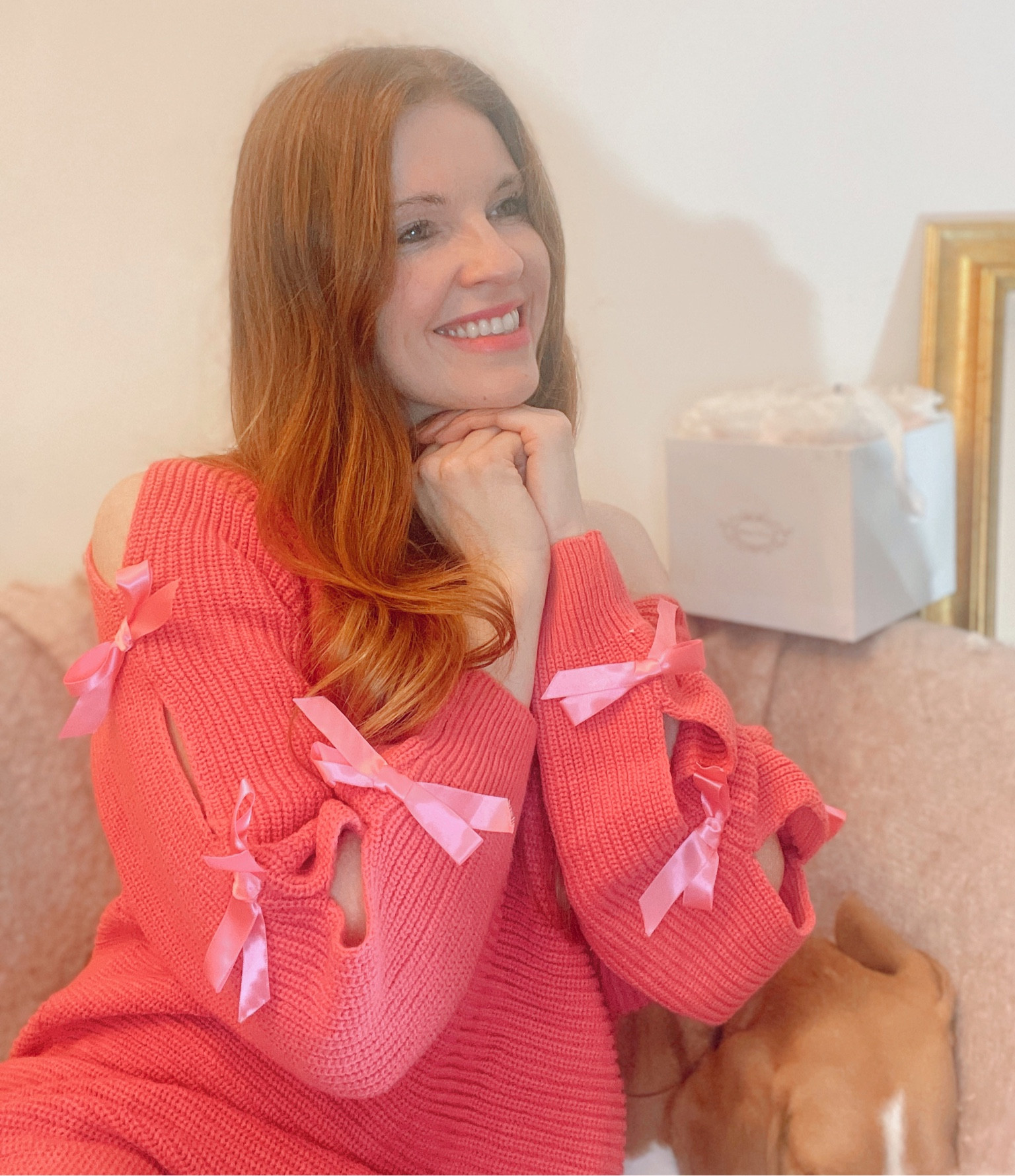 This pink jumper with bows is adorable!!!!! Perfect for valentines ☺️
.
Discount - Lucy10 for the whole shewin website 
#jumper #sweater #sale #discount 

#LTKsalealert #LTKunder50 #LTKstyletip