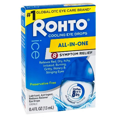 Rohto Ice All-In-One Symptom Relief Cooling Eye Drops - .4 fl oz | Target