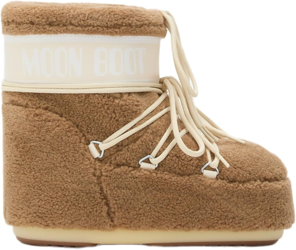 Amazon.com: Moon Boot, Icon Low Fleece Boots For Men And Women, 5.5-7 Women/4.5-6 Men, Camel : Am... | Amazon (US)