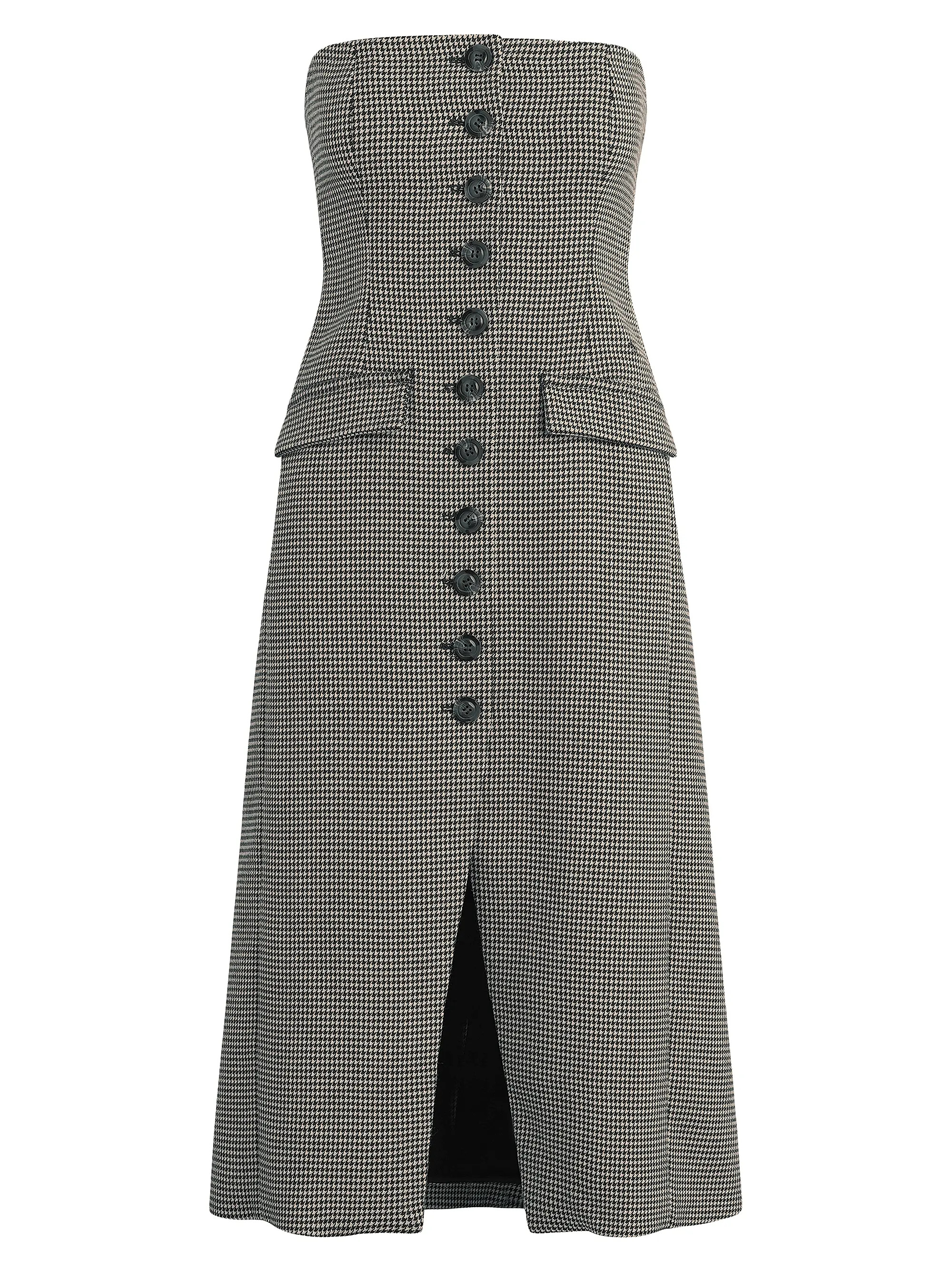 Favorite DaughterPhoebe Houndstooth Strapless Midi-Dress | Saks Fifth Avenue