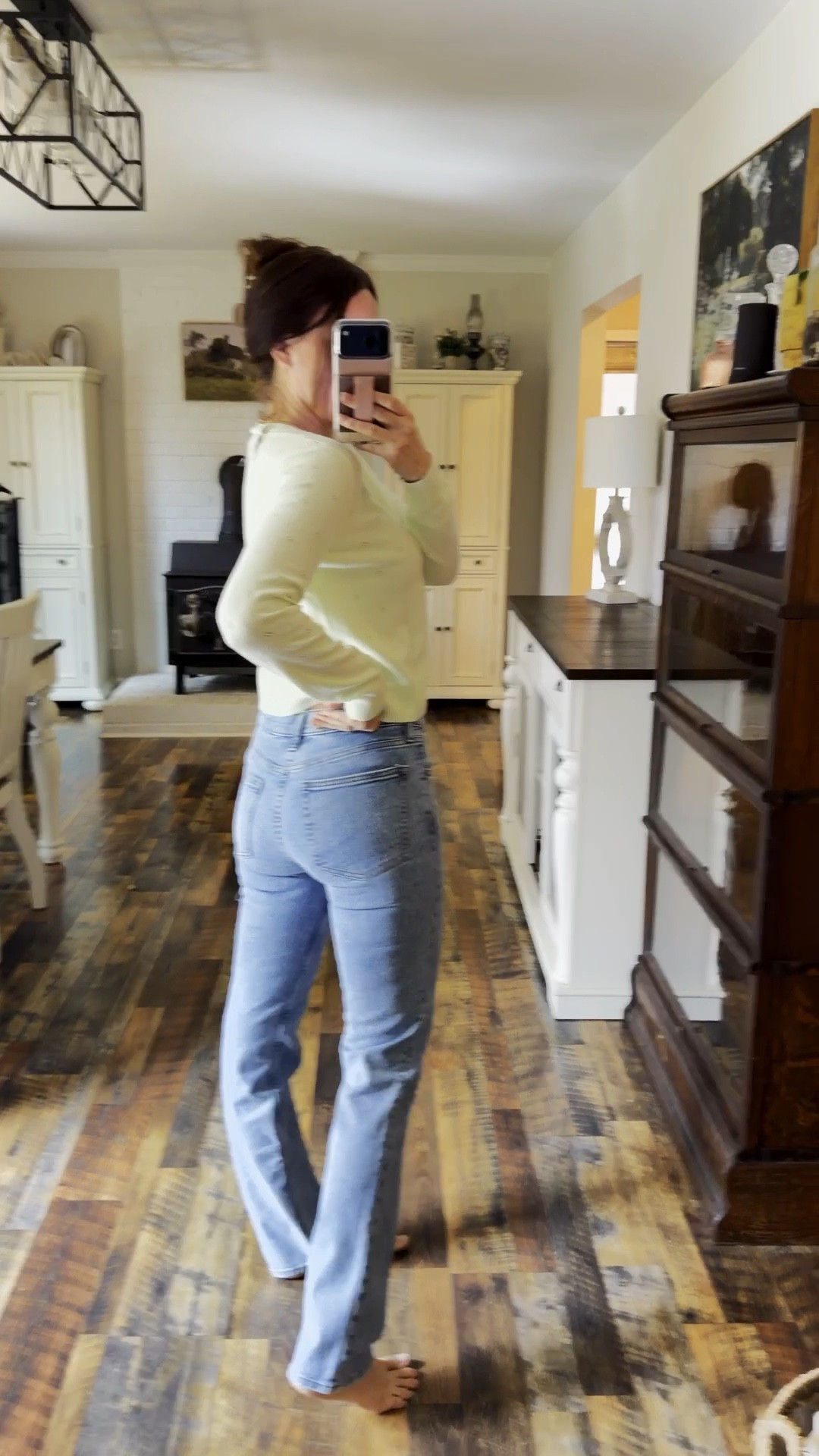 Wearing the 90s style straight in 4 long 

#LTKootd #LTKOver40