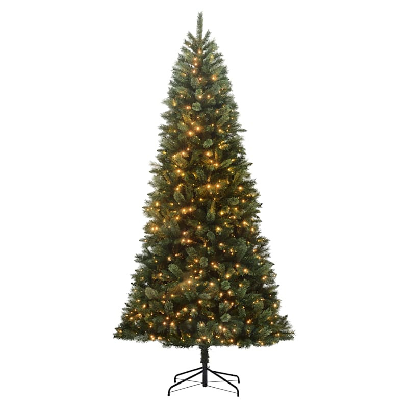 (C9) Pre-Lit LED Mixed Needle Pine Christmas Tree, 10' | At Home