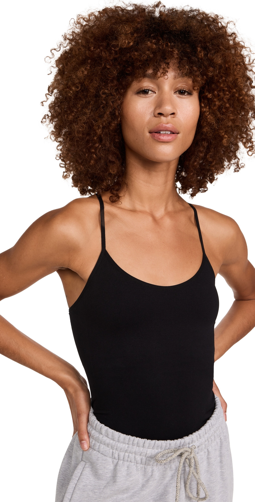 Splits59 Loren Seamless Waist Length Tank Black M/L | Shopbop