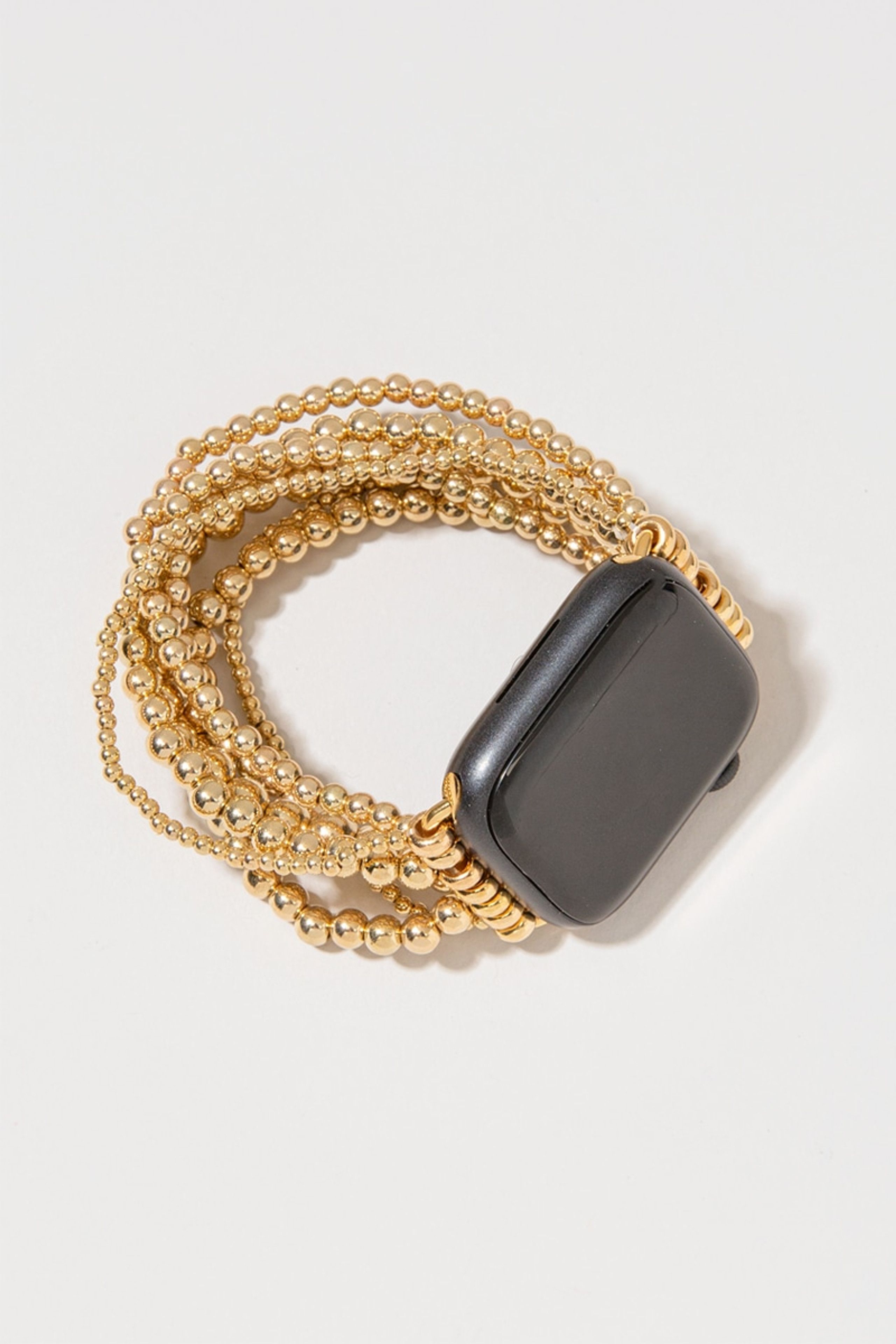Mya Metal Bead Stretch Smart Watch Band | Francesca's