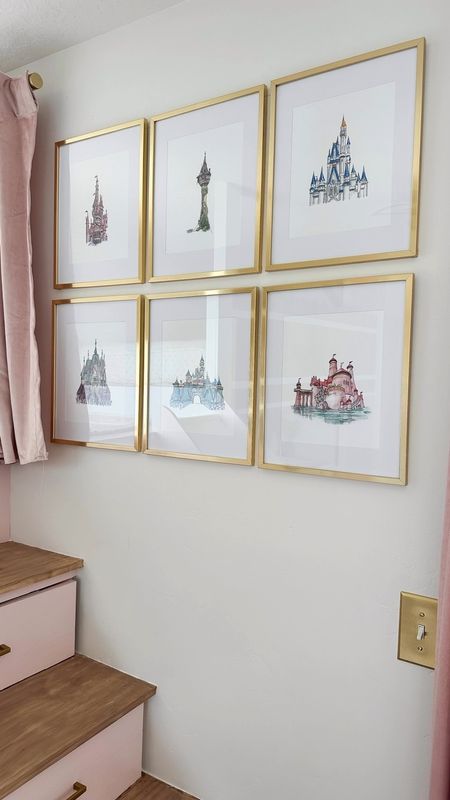 Princess Castle Watercolor Prints